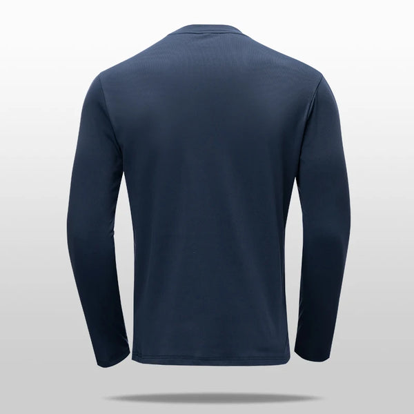 SBWL Autumn High Quality Men's Running Fitness Outdoor Sportswear Long Sleeve T-Shirt Business Casual Breathable Base Shirt Top