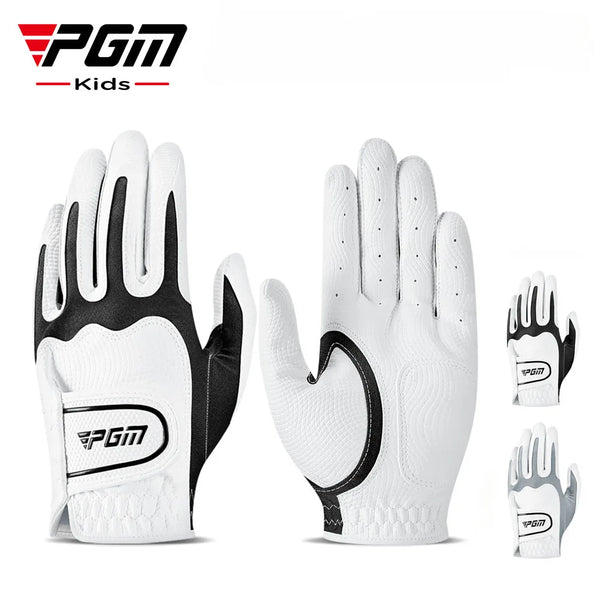 PGM Children's Golf Gloves Wear Resistant Anti Slip Breathable Single Glove for Boys and Girls ST035