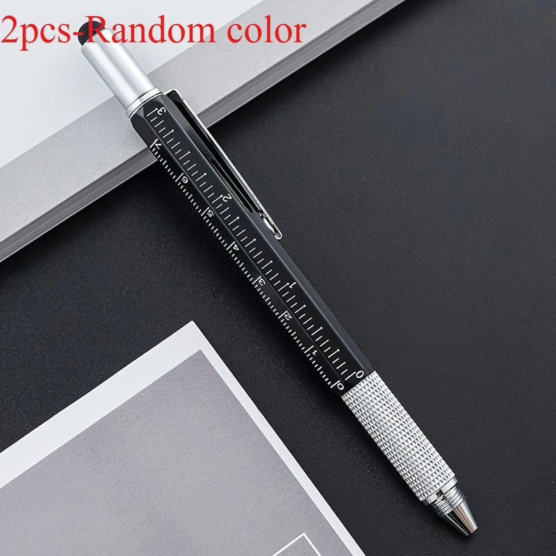 1/2pcs Hexagonal 7-in-1Stylus Pen • Capacitive Touch Screen Compatible • Twist Closure • Ergonomic Grip • for Ages  stylos