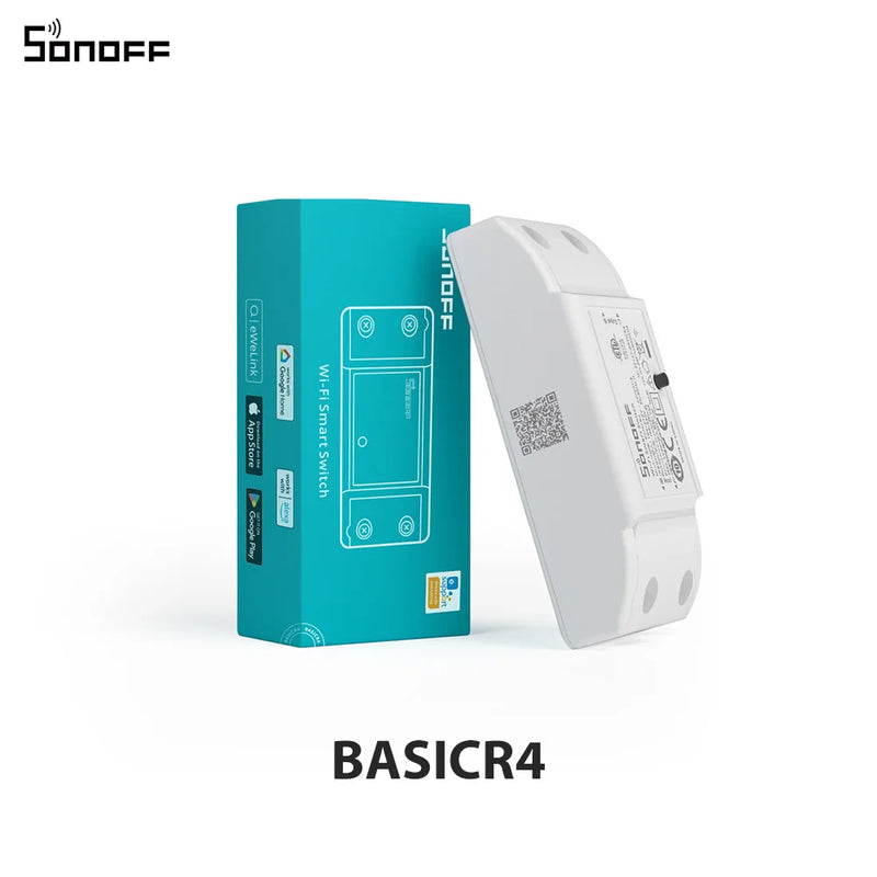 SONOFF BASIC R4 Wi-Fi ESP32 Chip Smart Switch Smart Scene Magic Switch Mode eWeLink Remote Control with S-MATE2 R5 Alexa Google
