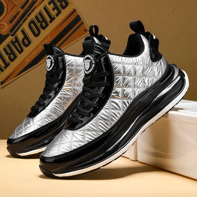 Unisex Walking Shoes Winter Warmth Comfortable Leather 2025 New Anti Slip Wear-resistant Fashion Casual Sneakers for Men
