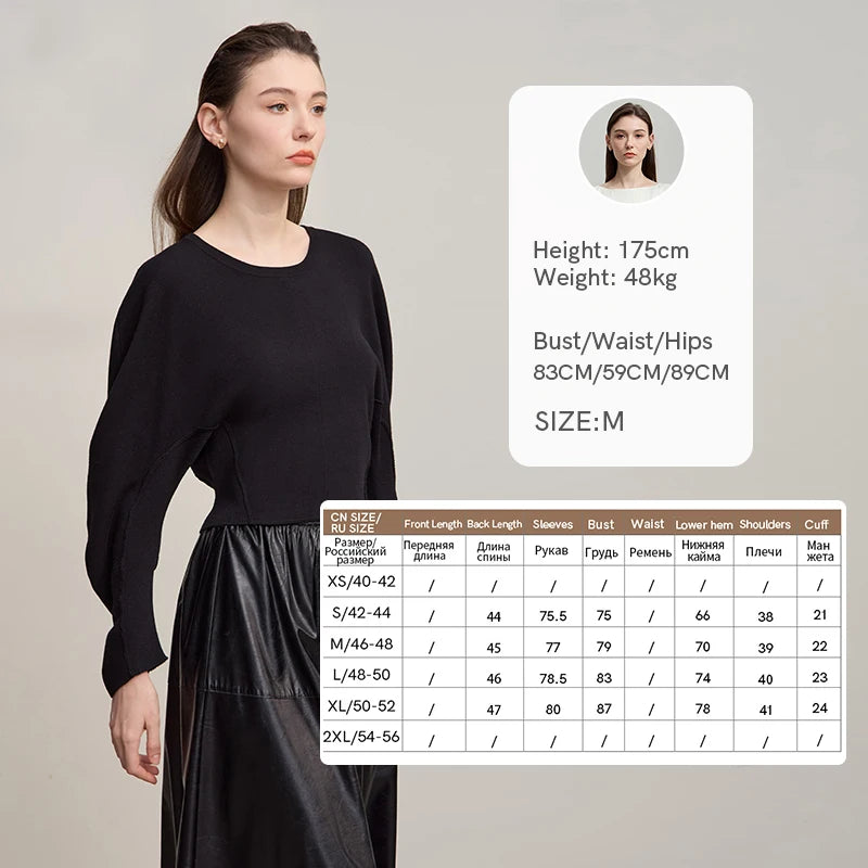AMII Women's Sweater 2026 Autumn New Minimalist Solid Color Soft Knitwear O-neck Long Sleeve Pullover Short Top Female 12553083