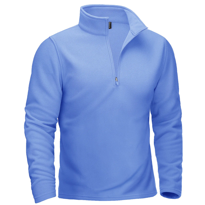 TACVASEN Turtleneck Fleece Sweatshirts Thermal Quarter-Zip Lightweight Pullovers Casual Warm Breathable Hiking Golf Sweaters