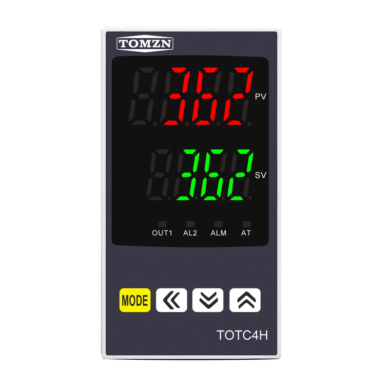 TOMZN Digital PID Temperature Controller – Universal Input Thermostat, Regulator with SSR Relay Output, 110V–230V AC