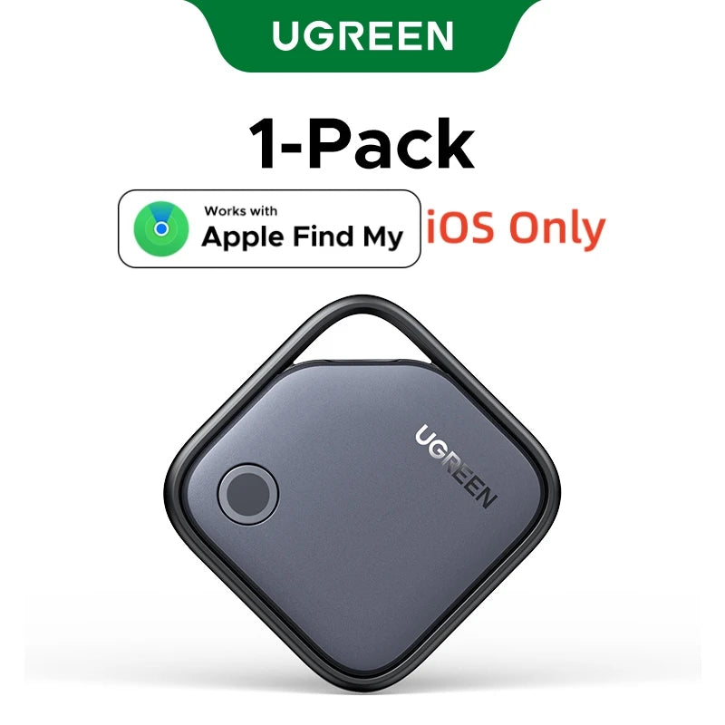 UGREEN Smart Tag Bluetooth Tracker, Keys Finder Item Locator SmartTag Up to 2 Year Battery For iPhone Apple Find My (only IOS)
