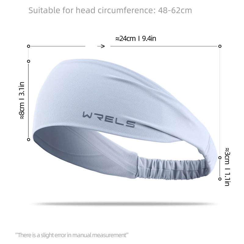 WRELS Sports Sweatband Hairband Women's Headwear Anti-Sweat Gym Fitness Sweat Guide Antiperspirant Band Running Headband