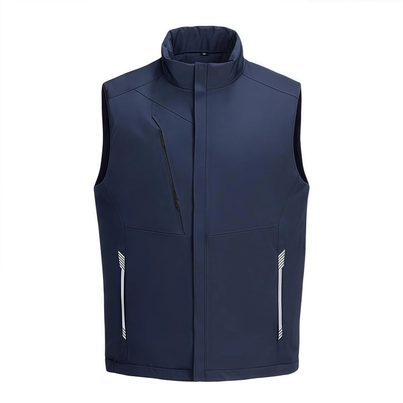 2026 Men's  Casual  multi-pocket Jacket solid color Winter warm photography Outerwear custom company logo team vest