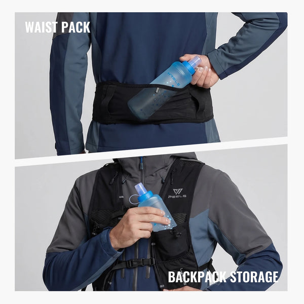 WRELS Soft Flask Collapsible Water Bottle BPA Free Leak Proof TPU Ultralight Running Hiking Cycling Climbing Squeeze Bottle
