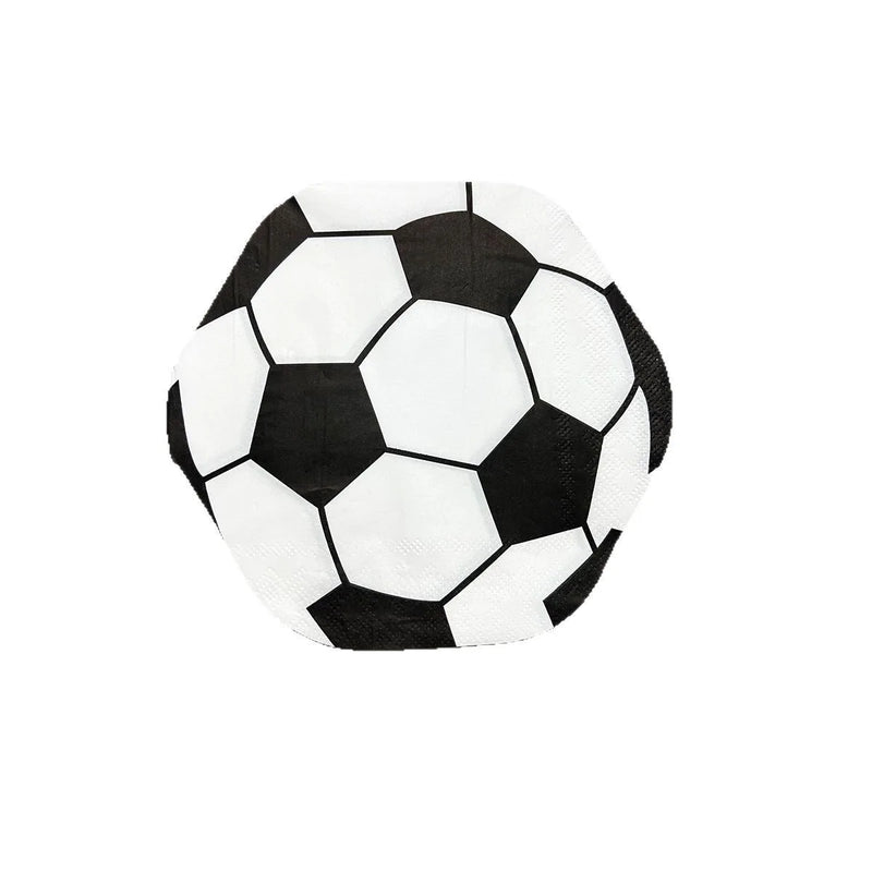 Double-Layer Alien Football Tissue Paper Party Decorations One-Year Atmosphere Napkins for Festive Celebrations