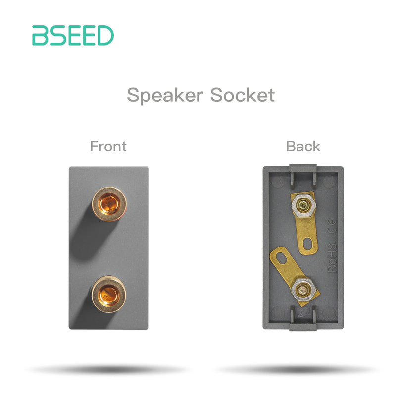 BSEED Wall Socket Internet Cat6 Parts Plastic Frame USB Type-C Charge Port TV HDMI Interface DIY Function Part Free Combination