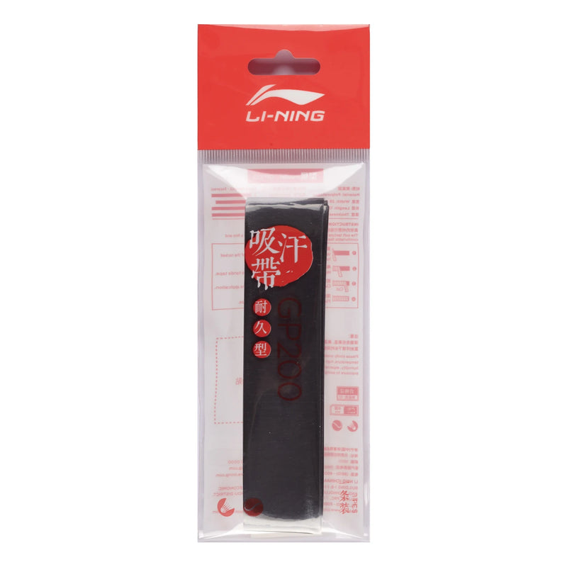 ខ្សែដៃរ៉ាកែត Li-Ning Unisex GP200 ទំហំ 1200*25*0.6mm ធន់នឹងការពាក់ ស្រូបញើស និងខ្សែដៃរ៉ាកែត LiNing ASJU007