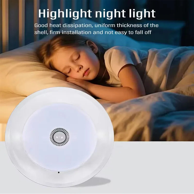 LED Night Light with Motion Sensor Remote Control Wall Lamp RGB/3Colors Dimmable Magnetic Stair Lights for Hallway Bedroom