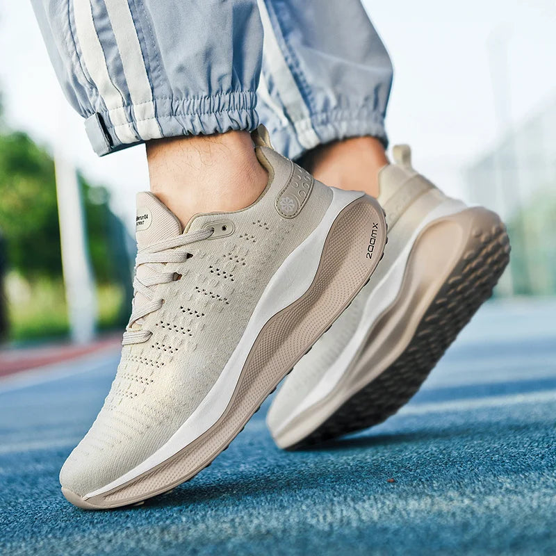 Men's Mesh Light Casual Sneakers Four seasons New Breathable Thick sole Non-slip Comfortable Outdoor Speed Running Sports Shoes