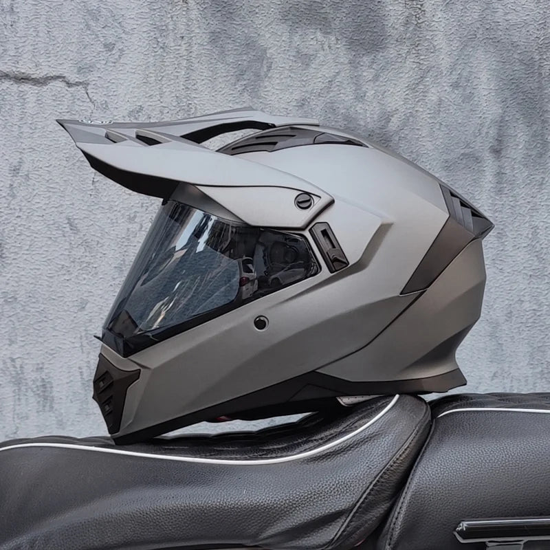 ORZ Dual Sport Motocross Helmet Men Top Quality Motorcycle Helmet Adventure Biker Helmet Off-road Racing Gear