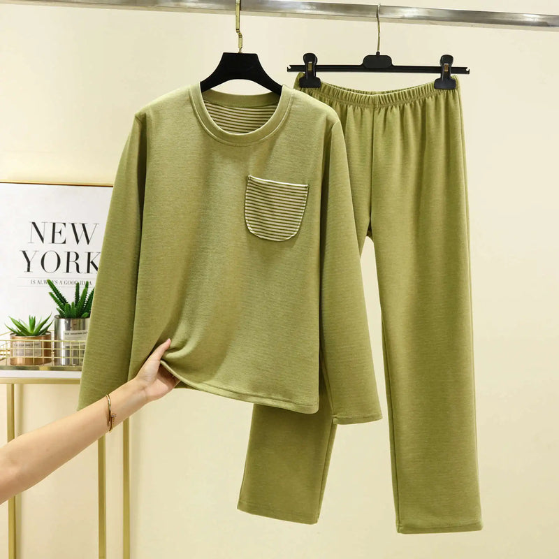 Pijama Feminino New Thicken Fleece Winter Sleepwear Pyjama Big Size De Velvet Warm Pajamas Set Woman Lounge Wear Home Clothes