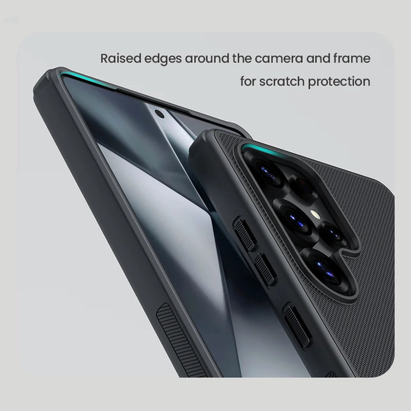 NILLKIN For Samsung Galaxy S25 Ultra Case Super Frosted Shield Pro Soft TPU Frame Shockproof Back Cover For Samsung S25/S25 Plus