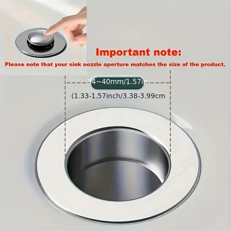 1/2 piece bathroom hair filter mesh, made of mesh material and chrome-plated plastic, suitable for kitchen sinks and bathrooms