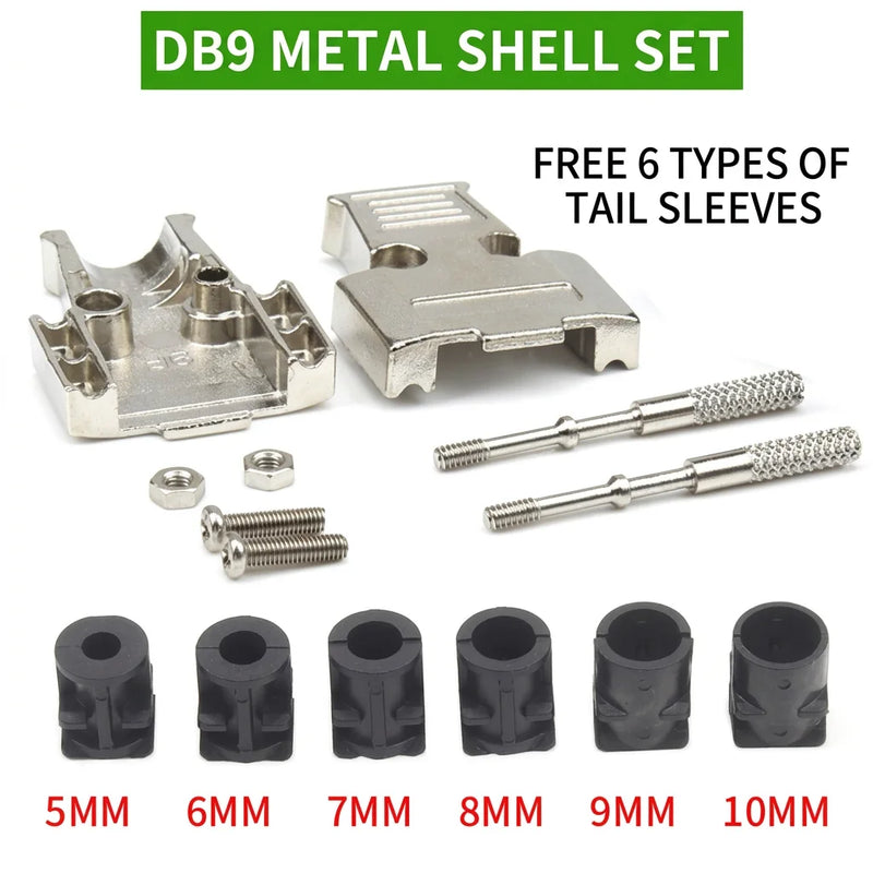 DIVEDEER DB9 Male & Female Connectors 9-Pin Serial Adapters for RS232 RS485 COM Port