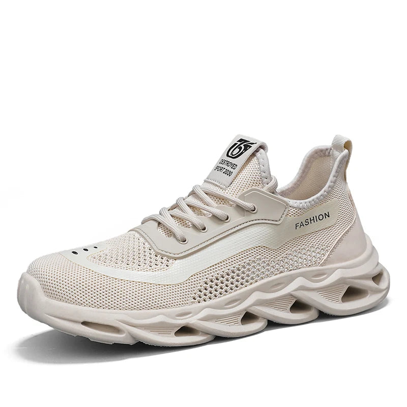Mens Sports Shoes Summer New Mesh Breathe Low Cut Casual Sneakers Anti Slip Shock-absorbing Fashion Street Wear Walking Shoes