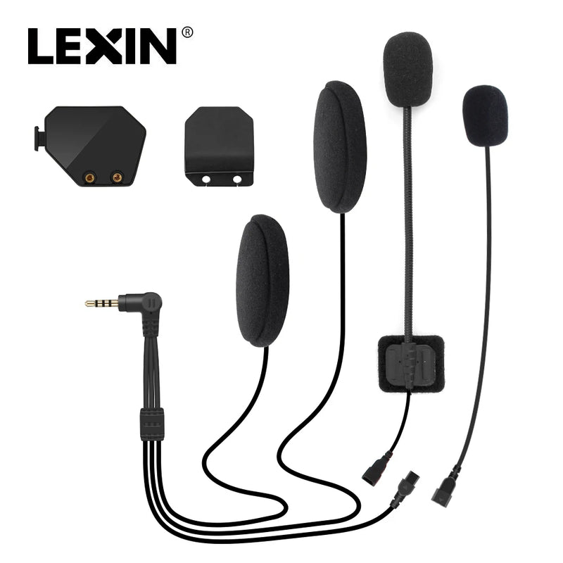 Lexin Headphone Accessories Metal Clip Set Accessories for Lexin-ET COM Motorcycle Bluetooth Helmet Interphone Intercom