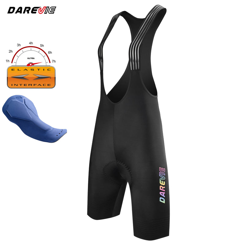 ខោខ្លីជិះកង់ DAREVIE ELASTIC-INTERFACE® Pad ខោខ្លីជិះកង់របស់ស្ត្រី លាតសន្ធឹងបាន ៤ ផ្លូវ ប្រឆាំងនឹងការរអិល សម្លៀកបំពាក់ជិះកង់របស់ស្ត្រី