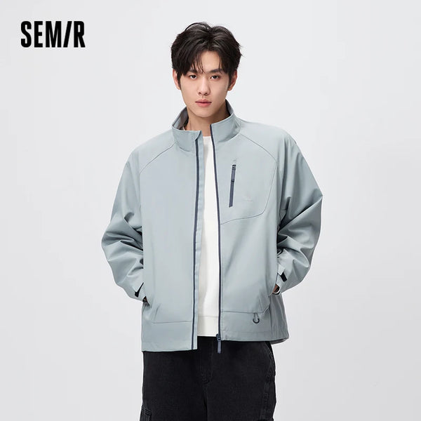 អាវក្រៅបុរស Semir កអាវការពារ រលុង កីឡាក្រៅផ្ទះ ធម្មតា រដូវស្លឹកឈើជ្រុះ សម្លៀកបំពាក់ទីក្រុង ប្រចាំថ្ងៃ 2026