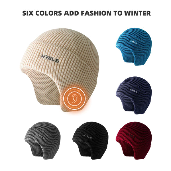 WRElS Winter Hat Thermal Cycling Sports Windproof Warm Ear Protection Mountaineering Skiing Hiking Cold-proof Cap Men Women