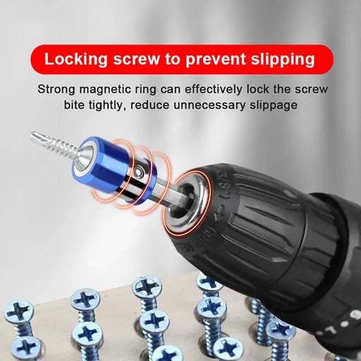 Magnetic Bit Holder Alloy Electric Magnetic Ring Screwdriver Bit Anti-Corrosion Strong Magnetizer for Phillip Drill Bit Magnetic