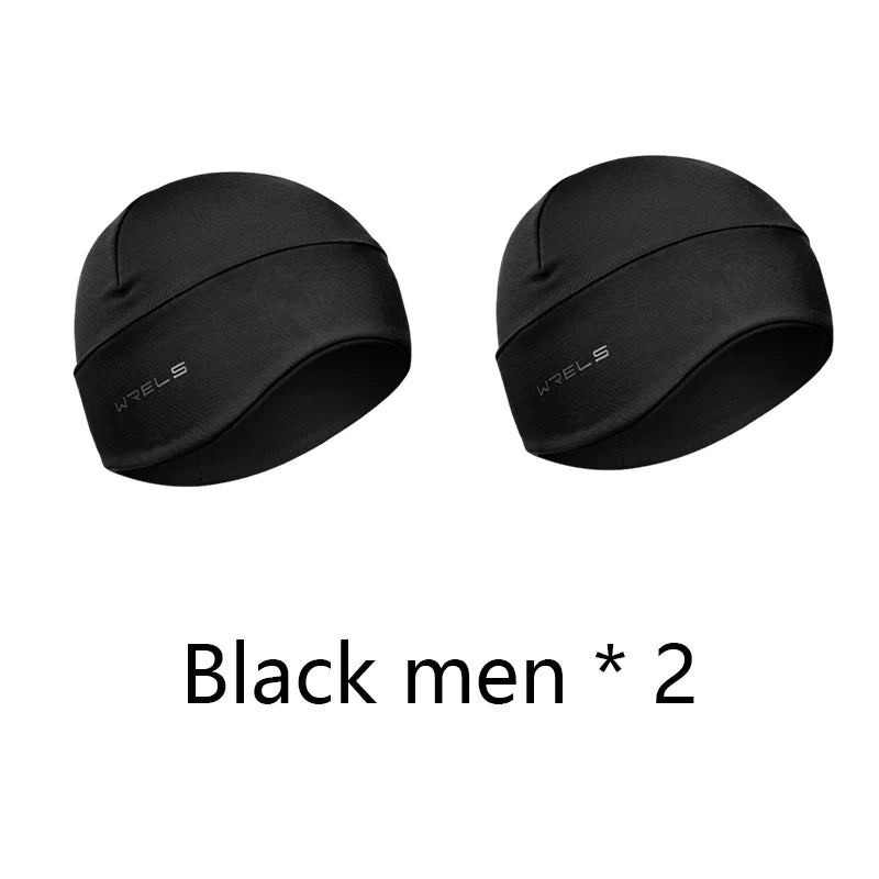 WRELS Winter Double-layer Warm Fleece Fabric Hats Windproof Outdoor Hiking Accessories Fishing Cycling Hunting Ski Warm Beanie