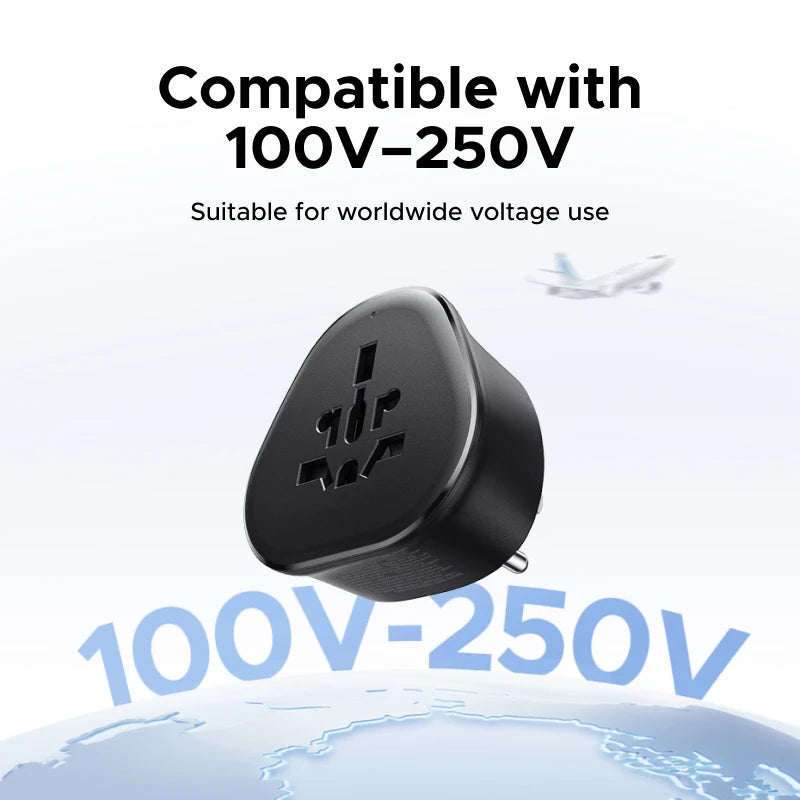 UGREEN Universal Travel Adapter Multi-Country Power Adaptor US Plug Converter Compatible with EU US UK KR RU Outlets