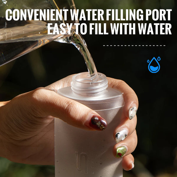 WRELS Soft Flask Folding Collapsible Water Bottle TPU BPA Free Outdoor Sport Portable Water Bag Running soft water kettle