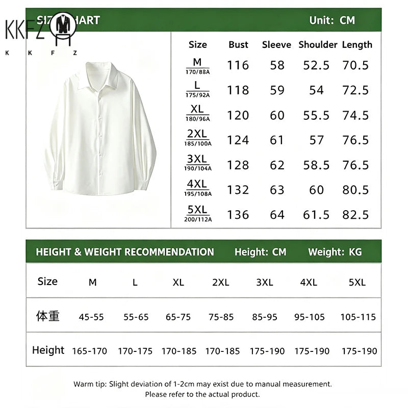 Mens All Match Collared Blouse Long Sleeve Single Breasted Soft Fabric Easy Layering For Business And Casual Occasions