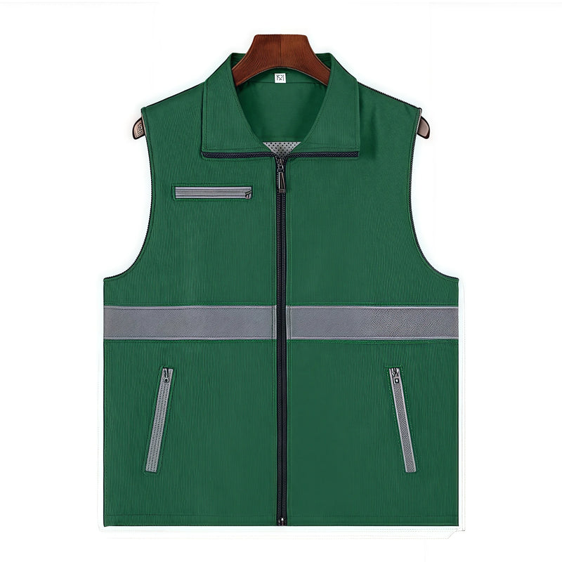 Custom-made vests with logo printing man for takeaway same-city delivery logistics transportation vest lighteight and breathable