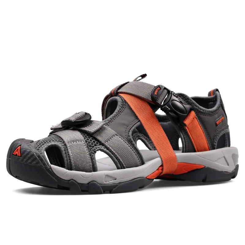 HUMTTO Summer Shoes for Men Breathable Mens Sandals Outdoor Hiking Water Beach Sandals Camping Fishing Climbing Man Sneakers