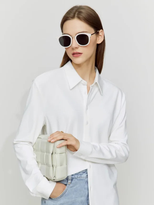 អាវ Amii Minimalism សម្រាប់ស្ត្រី 2026 រដូវស្លឹកឈើជ្រុះថ្មី អាវការិយាល័យនារី អាវដៃវែង អាវធម្មតា ម៉ូដទាន់សម័យ អាវធំសម្រាប់ស្ត្រី 12351012