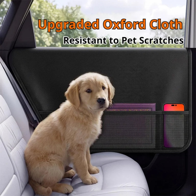 SEAMETAL Anti Scratch Dog Car Door Guard Waterproof Oxford Vehicle Door Protector Cover for Dog Pet Travel Car Accessories