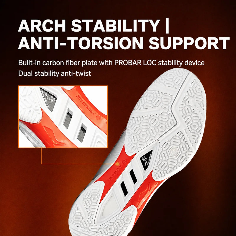 ស្បែកជើងវាយសី Li-Ning Unisex Halbertec 2.0 BOOM Shock Absorption Rebound LiNing Professional Competition Shoes AYZU019
