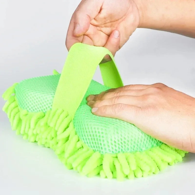 Microfiber Car Washer Sponge Cleaning Car Care Detailing Brushes Washing Towel Auto Gloves Styling Accessories