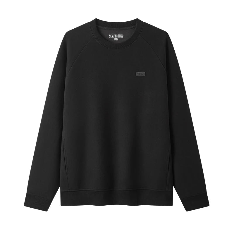 Semir Men Sweatshirt Soft Touch 2026 Winter Casual Style Warm Layer Everyday Wear Clean Silhouette Daily Wardrobe