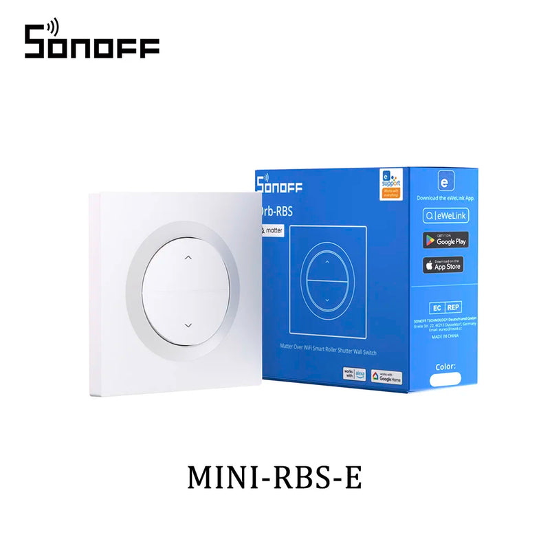 SONOFF Orb-RBS Fusion Series Matter Over WiFi Smart Roller Shutter Wall Switch MINI-RBS-E Works With Google Home Alexa AppleHome
