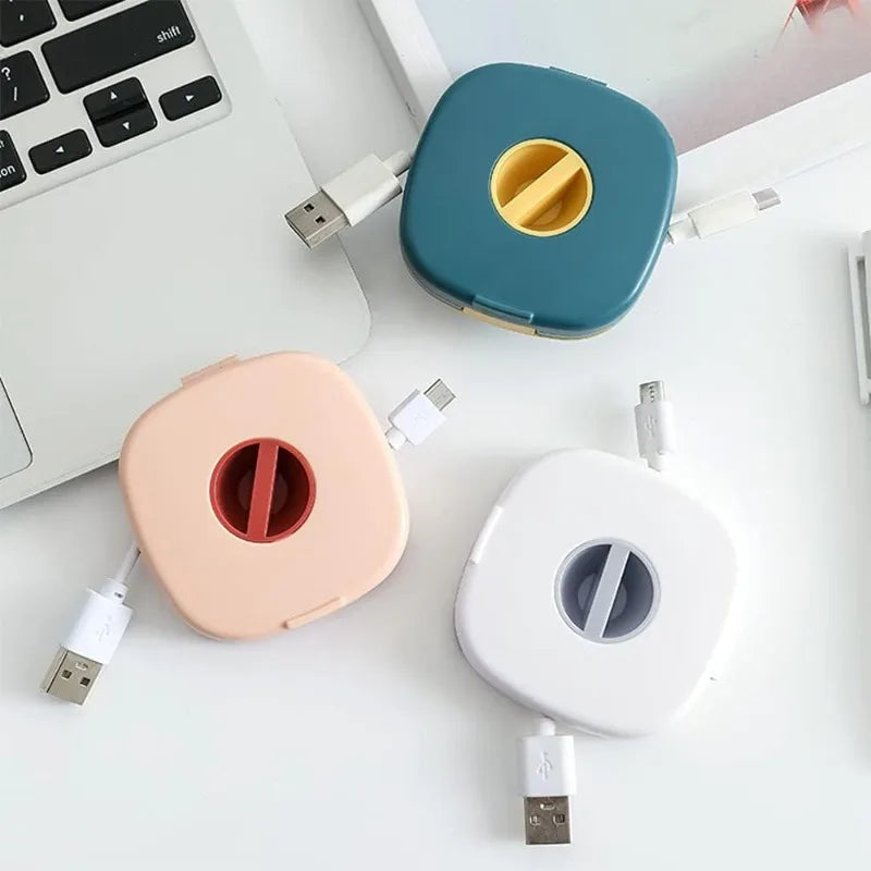1pc Retractable Portable Cable Organizer, Suitable for Home,Office,Classroom.Suitable for Headphone Cables, Data Cables.