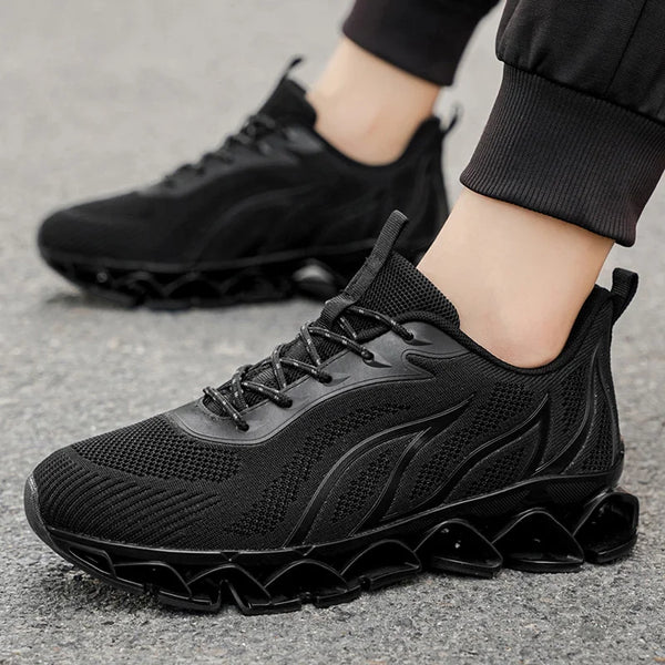 Men's absorb shock Race Running Shoes Four Seasons New Mesh Breathable Light casual Sports Shoes Student Outdoor Speed sneakers