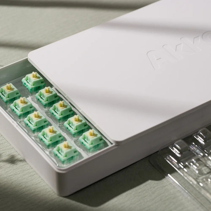 Akko Cilantro Switch 5 Pins 36gf Deep Clack Tactile Switch Factory Lubed Compatible with Cherry MX Mechanical Keyboard (45 pcs)