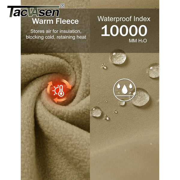 TACVASEN Men's Running Vest Outerwear Lightweight Windproof Fleece Lined Softshell Sleeveless Jacket for Casual Golf Work Hiking