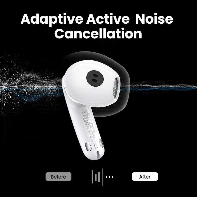 UGREEN Adaptive Active Noise Cancelling Earbuds LDAC Hi-Res Audio Wireless Bluetooth Earphones Headphones Headset