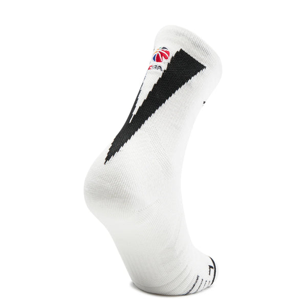 ស្រោមជើងបាល់បោះ LiNing Unisex CBA ទំហំ 22-28cm ពណ៌ខ្មៅ ស ស្រោមជើងទាន់សម័យសម្រាប់បុរស និងស្ត្រី AWLV007