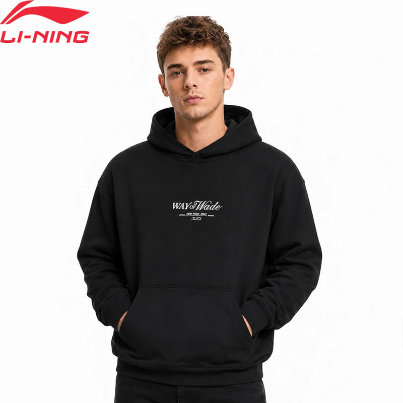 អាវយឺតបុរស Li-Ning Wade មានមួក វប្បធម៌បាល់បោះ ផាសុកភាព ទាន់សម័យ អាវយឺតកីឡា LiNing សម្រាក AWDW293
