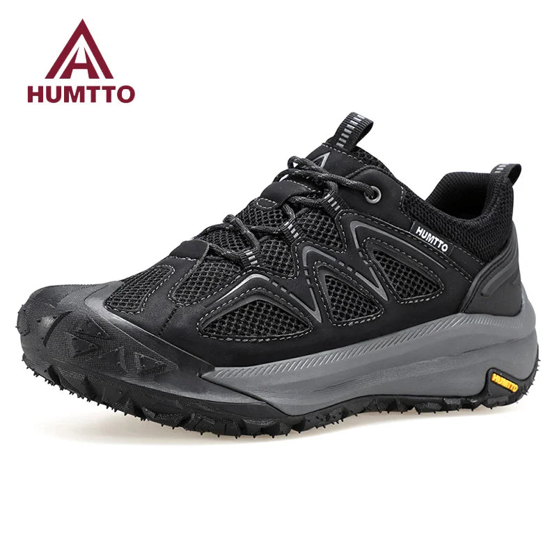 HUMTTO Breathable Trekking Boots Luxury Designer Men's Sneakers Anti-slip Sports Hiking Shoes for Men Man Summer Outdoor Sneaker