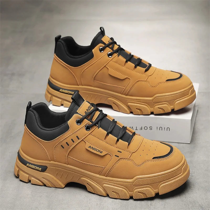 Men's casual sports shoes four seasons soft-soled non-slip outdoor running shoes tooling labor protection shoes fashion sneakers