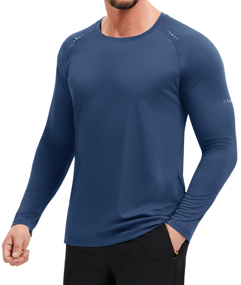 TACVASEN Men's Lightweight Shirts UPF 50+ Sun Protection UV Shirt Dry Fit T-Shirts for Hiking Running Athletic Gym Swim Tee Tops